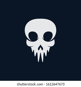 Skull vector icon illustration design