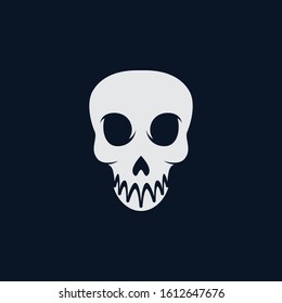Skull vector icon illustration design