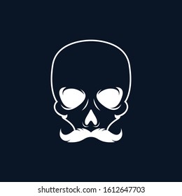 Skull vector icon illustration design
