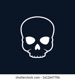 Skull vector icon illustration design