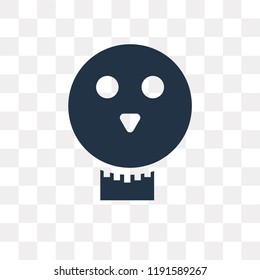 Skull vector icon isolated on transparent background, Skull transparency concept can be used web and mobile