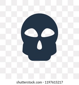 Skull vector icon isolated on transparent background, Skull transparency concept can be used web and mobile