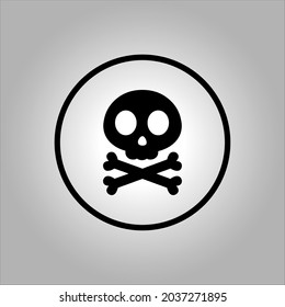 skull vector icon or logo can use for Halloween. Halloween icon set,symbol and vector,Can be used for web, print and mobile