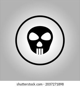 skull vector icon or logo can use for Halloween. Halloween icon set,symbol and vector,Can be used for web, print and mobile