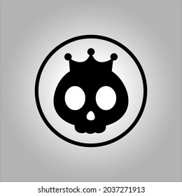 skull vector icon or logo can use for Halloween. Halloween icon set,symbol and vector,Can be used for web, print and mobile