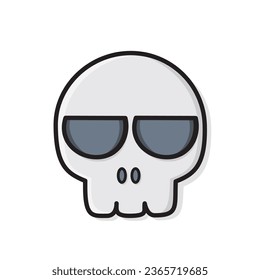 Skull. Skull vector icon logo design cartoon illustration