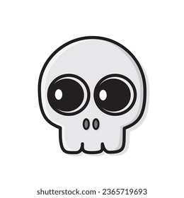 Skull. Skull vector icon logo design cartoon illustration