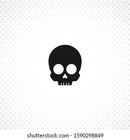 skull vector icon on white background. skull vector icon on white background. skull vector icon on white background. 
