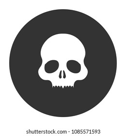 skull vector icon sign