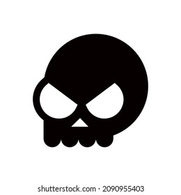 skull vector icon, skeleton, halloween symbol. Modern,simple flat vector illustration for web site or mobile app