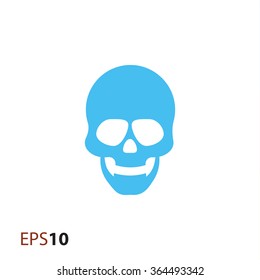 Skull vector icon for web and mobile