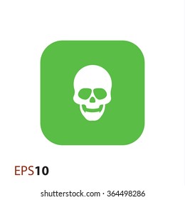 Skull vector icon for web and mobile