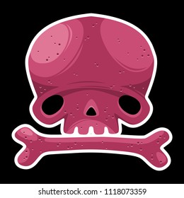 Skull. Vector illustration.