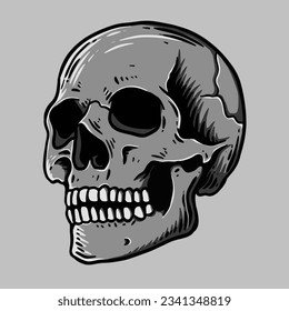 Skull Vector Illustration Art HD
