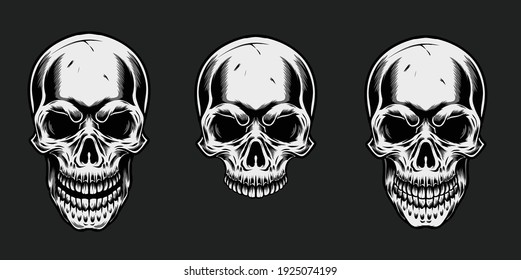 skull vector illustration, can be used for mascot, logo, apparel and more