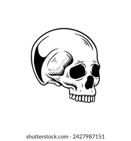 Skull Vector illustration, Collection Of Hand Drawn Skulls