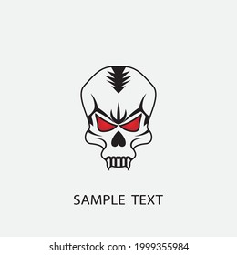 skull vector illustration design icon logo template