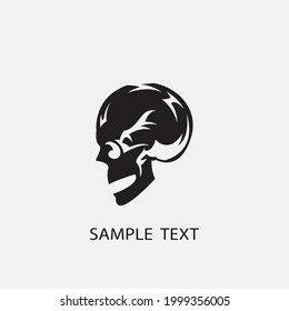 skull vector illustration design icon logo template