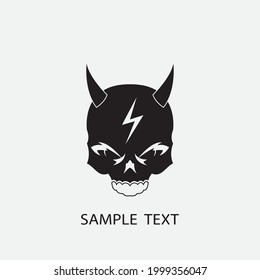 skull vector illustration design icon logo template