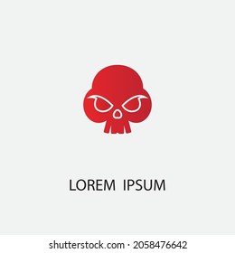 skull vector illustration design icon logo template