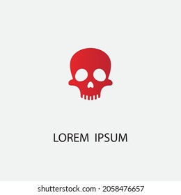 skull vector illustration design icon logo template