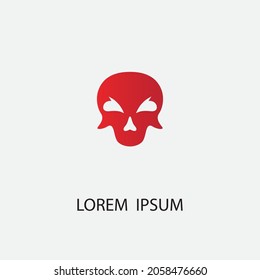 skull vector illustration design icon logo template