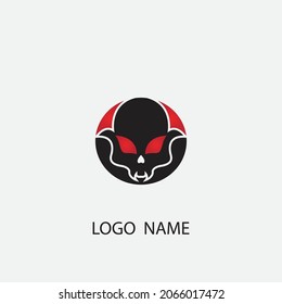 skull vector illustration design icon logo template