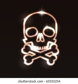 Skull. Vector illustration. Eps10