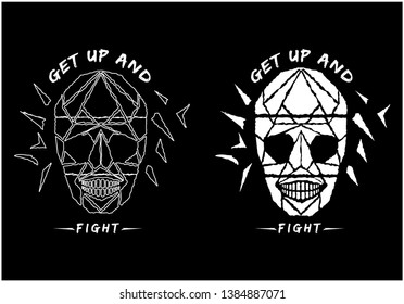 skull vector illustration graphic print