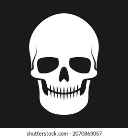 Skull Vector Illustration Human Head Skeleton Stock Vector (Royalty ...