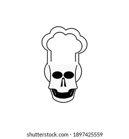 
Skull vector illustration for icon or other purposes. Simple flat vector design