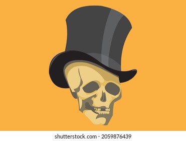 Skull vector illustration and logo template human bones