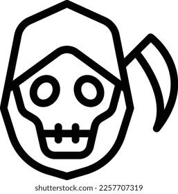 skull Vector illustration on a transparent background. Premium quality symmbols. Thin line vector icons for concept and graphic design.