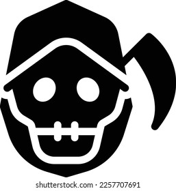 skull  Vector illustration on a transparent background. Premium quality symmbols. Glyphs vector icons for concept and graphic design. 
