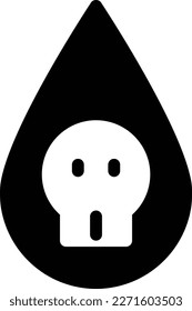 skull Vector illustration on a transparent background. Premium quality symmbols. Glyphs vector icons for concept and graphic design.