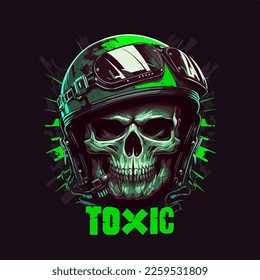 Schädeln. Vektorgrafik für T-Shirt-Designs und andere