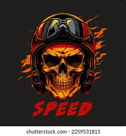 Schädeln. Vektorgrafik für T-Shirt-Designs und andere