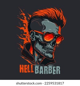 Schädeln. Vektorgrafik für T-Shirt-Designs und andere