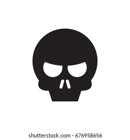 Skull vector isolate, symbol.