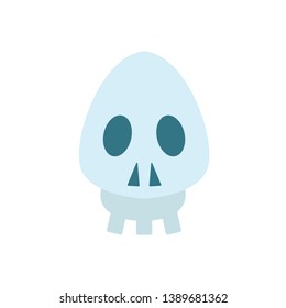 Skull vector isolated illustration. Skeleton icon