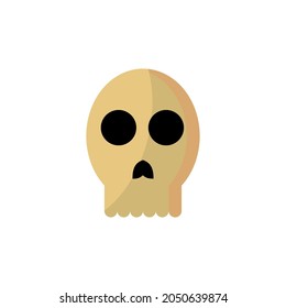 Skull vector isolated on white background.