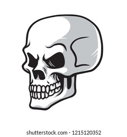 Skull Vector Logo Design Cartoon Drawing Stock Vector (Royalty Free)  1215120352 | Shutterstock