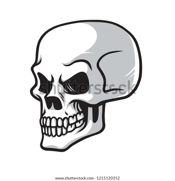 Skull Vector Logo Cartoon Drawing Icon Stock Vector (Royalty Free ...