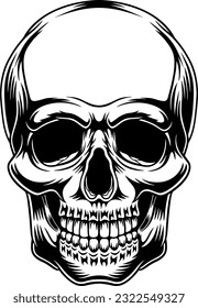skull vector logo and illustration