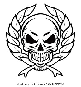 Skull Vector Logo Symbol Illustration 