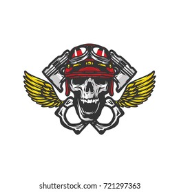 Skull Vector Mascot Illustration