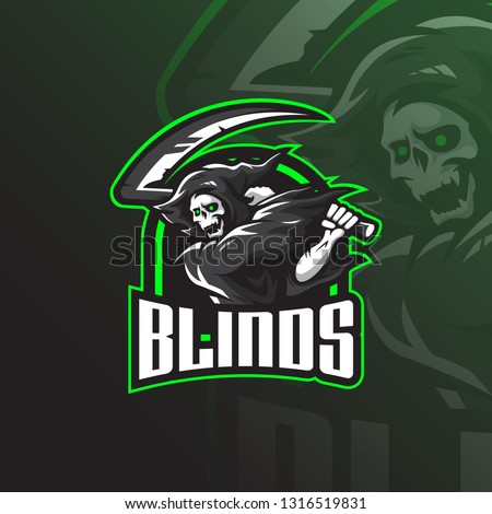 skull vector mascot logo design with modern illustration concept style for badge, emblem and tshirt printing. angry skull illustration for sport and esport team.