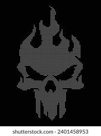 diseño de camisetas de skull Vector Rhinestone