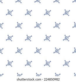 Skull Vector Seamless Pattern