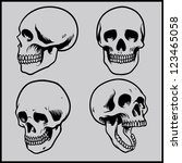 Skull vector set
